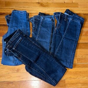 4 pair of lularoe skinny jeans size 24